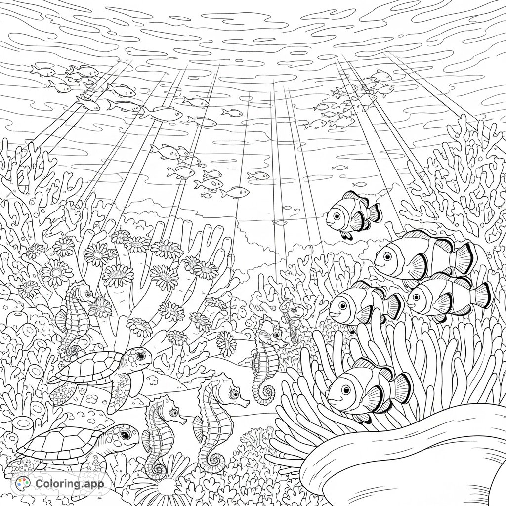 coloringdotapp's tweet image. Spark some joy with this ready-to-color Playful Baby Sea Creatures Coral Garden!

🎨 coloring.app/gallery/pages/…

#coloring #creativity #underwater #seacreatures