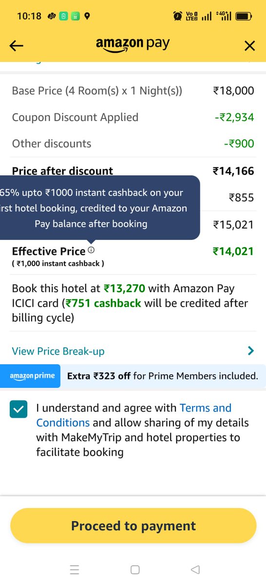 amitwa24's tweet photo. @AmazonHelp @amazonpay @AmazonHelp @amazonpay If you cant resolve the issues, you are telling I might have missed to apply the offer when it is default applied offer like this https://t.co/8perpCdScg