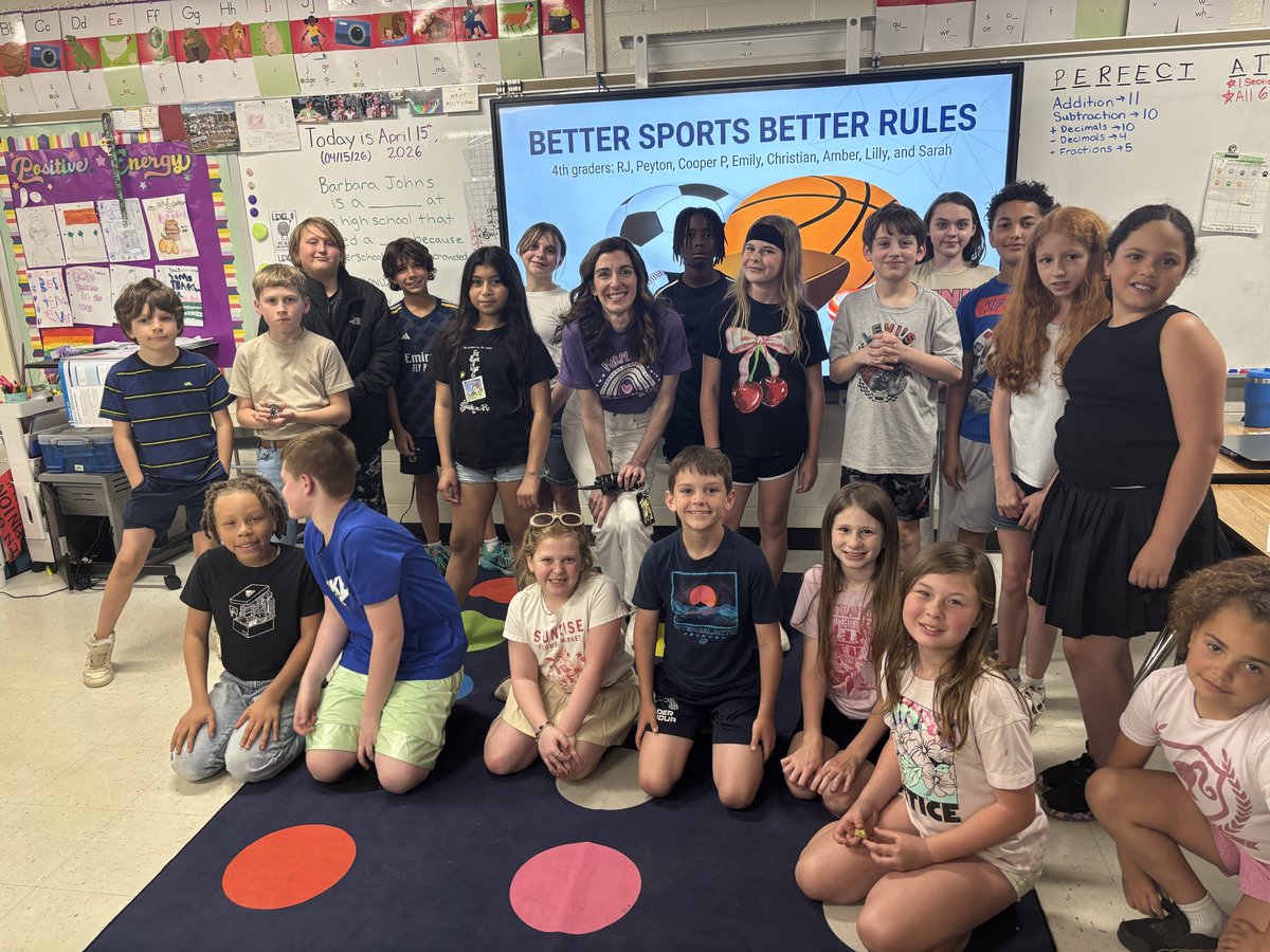 brock_road's tweet image. These 4th grade students presented a persuasive presentation to our school principal and persuaded her at the end to make a change to a current practice. Teaching students that their voices matter and they can create positive change. #relevance #futureleaders