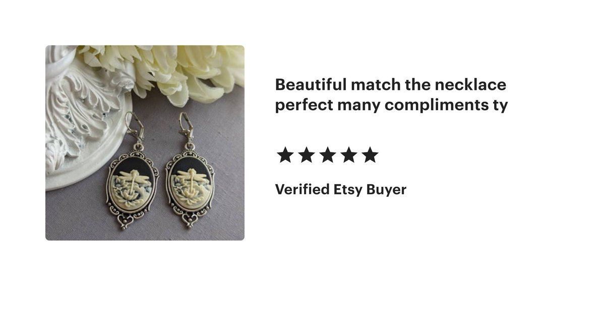 PapillionEra's tweet image. With Spring finally here, these Dragonfly earrings (and the matching necklace) are flying off the shelves! So thankful for my amazing  customers! #spring #giftforher #dragonfly #saturday papillionera.com/products/black…
