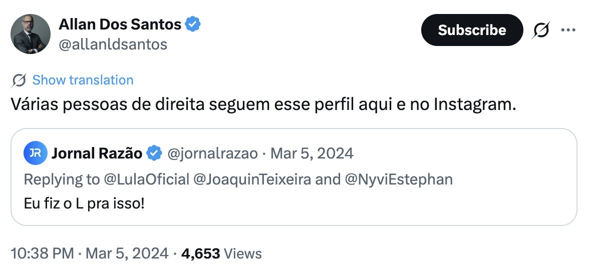 Allan Dos Santos tweet media