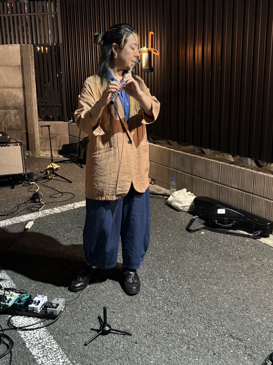 teranaka_yes's tweet photo. 『あかり』レコ発@下北沢CLUB Queはいよいよ明後日。
前回の所沢に引き続き全編VK-8（オルガン）にyu0014氏、一部フルートに澤口碧氏を迎えてスペシャル編成で鉄骨渡ります🏗️
ご予約、お待ちしております🫶 https://t.co/yW2m1sckF2
