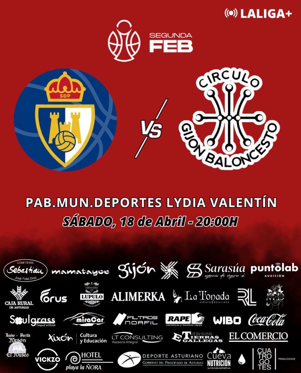 CirculoGijon's tweet photo. 💥CÍRCULO DAAAAAY💥

🆚 @baloncestoSDP 

🗓 HOY, 18 de Abril
📍 Pab. Mun. Deportes Lydia Valentín, Ponferrada
🕒 20:00 horas 
📺 @laligaplus 

🔥¡VEN, JUEGA, VIVE; VAMOS CÍRCULO!🔥
#arrancalaliga #somoscirculo https://t.co/ffdRsQkpaC