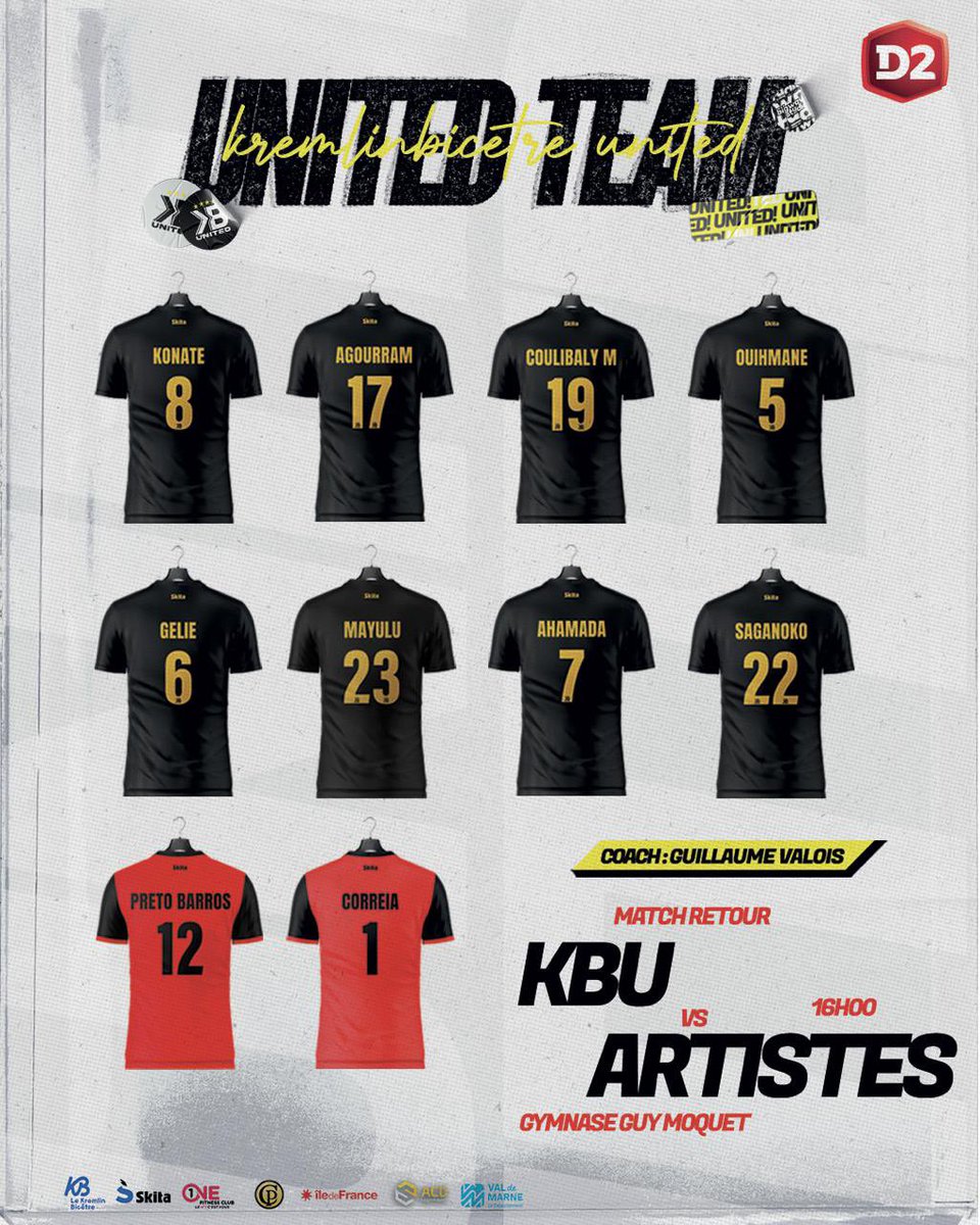 KBUnitedFutsal's tweet photo. UNITED TEAM ⚫️⚪️ J17

L'équipe de 1️⃣0️⃣ joueurs et le staff sont prêts pour le match contre les Artistes pour le compte de la J17 de D2 Futsal 
SCARAAA!⚫️⚪️

📲→ Suivez nous également sur nos autres réseaux sociaux
« KB UNITED FUTSAL » sur Facebook, X, Snapchat, Tiktok et YouTube https://t.co/QEYr6x9sr9