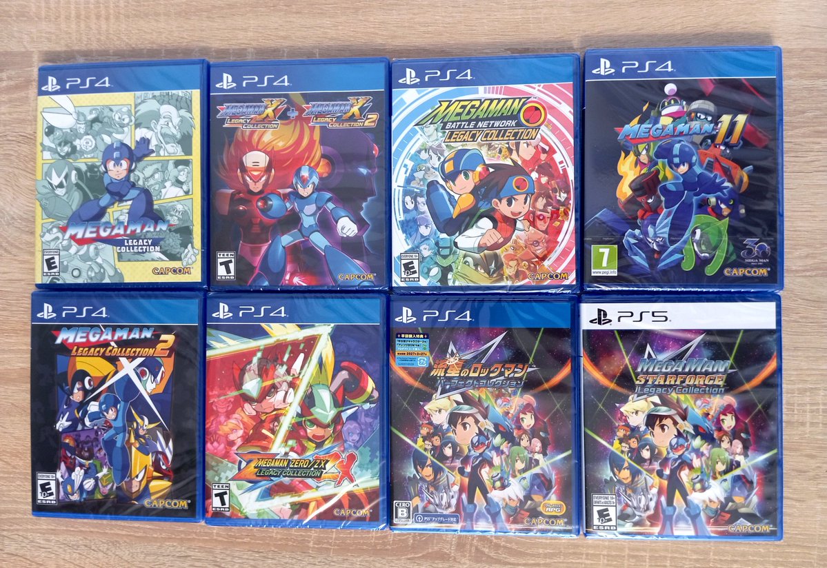 PixelPowerLine's tweet image. Mega Man Star Force Legacy Collection 🚀💿 for PS4 and PS5 arrived from @VideoGamesPlus_📦
Mega Man fans in Europe have it really tough when it comes to physical editions. Luckily, there's always VGP to save the day! 🙌 Now I have full set 🥳

#MegaMan #StarForce #PS4 #PS5
