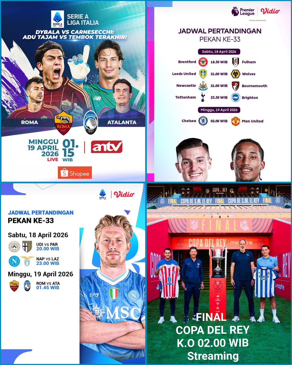 SiaranBolaLive's tweet image. #MATCHDAY