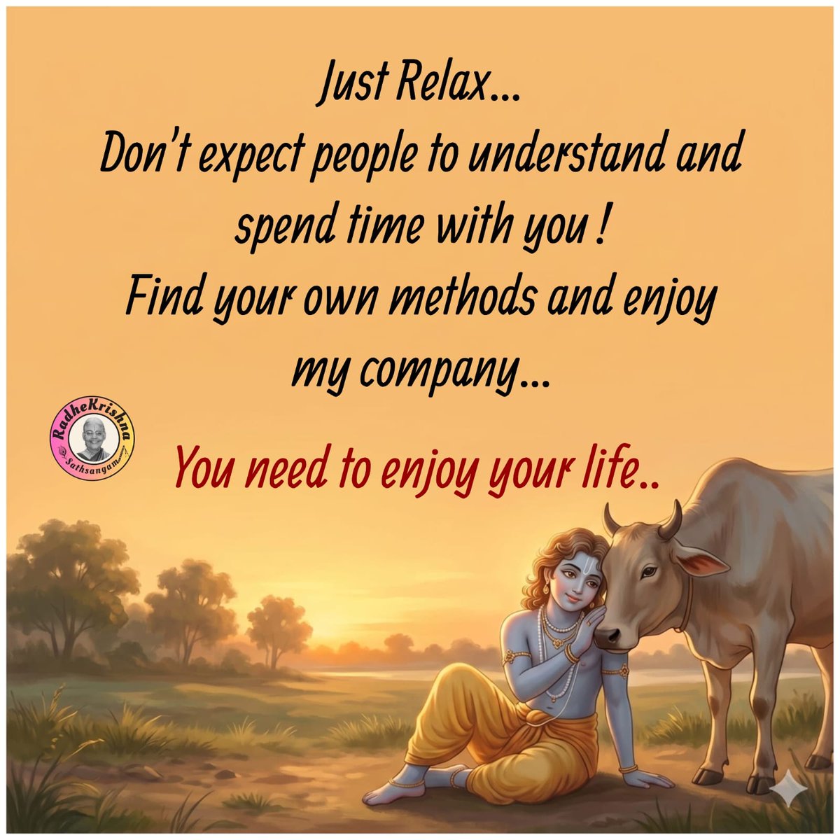 Gopalavallidas1's tweet image. Radhekrishna 

#Relax #Enjoy #my #company