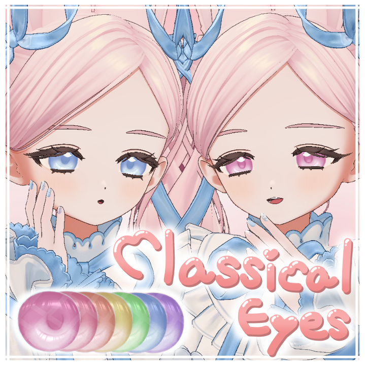 merusha_15's tweet photo. 🌸発売セール & プレゼント企画🌸
【Fyuett (フィユエ) 対応】 ~ Classical Eyes ~ 7color
https://t.co/yDlyQnhHUF
🌷期間限定セール🌷
4/18〜4/25 まで 300円→200円
🎉RPされた方の中から3名様にギフト🎁
※フォロー不問 要DM解放 ※
■ 応募:4月25日まで
#VRChat #booth #Merumellow https://t.co/jSuWG38PMB