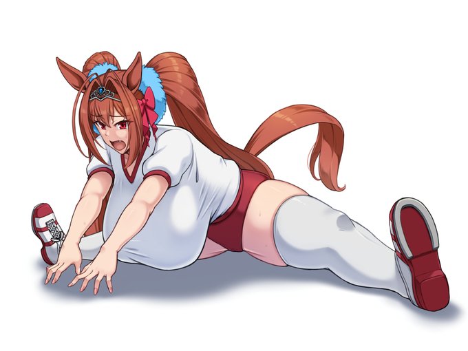 ストレッチするダスカ 