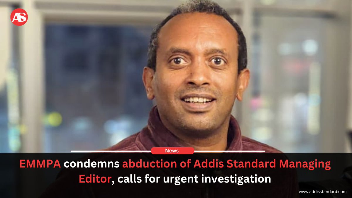 addisstandard's tweet photo. #Ethiopia: EMMPA condemns abduction of Addis Standard Managing Editor, calls for urgent investigation
The Ethiopian Mass Media Professionals Association (#EMMPA) has condemned the abduction of #Million_Beyene, Managing Editor of Addis Standard, and called for his immediate release and a thorough investigation into the incident.
In a statement issued on April 17, 2026, the association said Million was taken from his workplace around midday on April 15, 2026 by unidentified individuals in civilian clothing, and that his whereabouts remain unknown.
The association described the incident as a “flagrant violation” of constitutional rights to liberty and security, as well as international human rights protections. It warned that the abduction reflects increasing pressure and physical threats against journalists and poses a serious risk to press freedom in the country.
Seventy-two hours into the abduction, the whereabouts of Million Beyene remain unknown, with no official institution providing information on his condition or location. Colleagues, family members, and press freedom organizations continued to call for urgent clarification and his safe return.
Read more: https://t.co/4bTkGBDEsd
