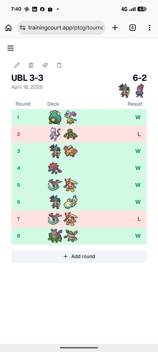 _finalys_'s tweet photo. UBL S3-3
6-2 with Lucario Monke

Unfortunately I lost the Rocket matchup in R2 which I teched for, and got knowledge checked by ChickenPult in R7

Lucario just faces so many threats in this meta https://t.co/T2ZFB4i8j9