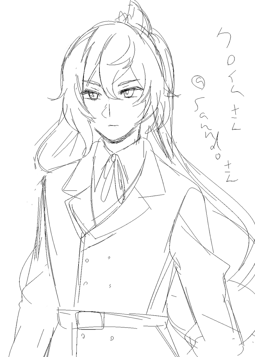 can_o627's tweet photo. #cano_rak

やっとかという感じではあるけど よそみゅもさん練。
下手するとこのまま捧げ絵まで持ってくかもしれないけど…。精悍男子むずい～～ https://t.co/S6uLzdDiH8