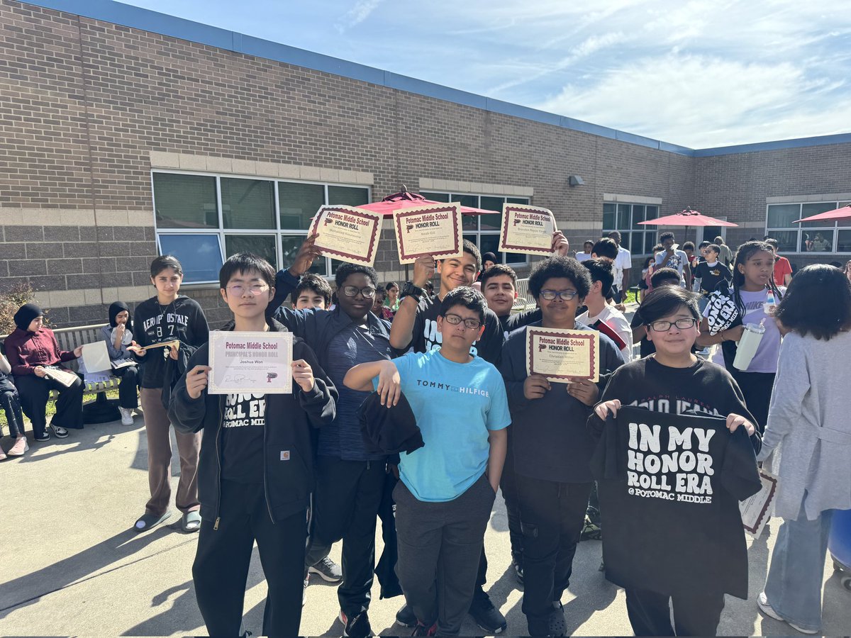 PotomacMS's tweet photo. 🎓🐾 Potomac Middle School Panthers Honor Roll – Quarter 3 🐾🎓 Celebrating the dedication, hard work, and achievement of our incredible students who earned Honor Roll this quarter. Your commitment to excellence truly shows, and we are proud of all you’ve accomplished. https://t.co/sy5hYSlOCT