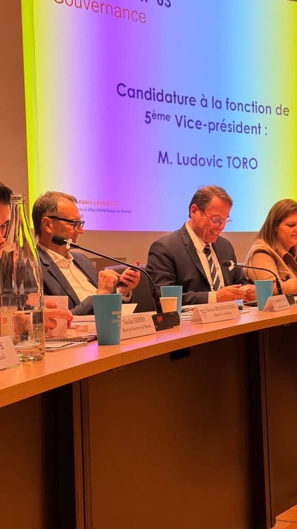 📍Le conseil de territoire de Grand Paris Grand Est s’est réuni le 14 avril 2026 afin d’installer sa nouvelle gouvernance.
À cette occasion, <a href="/Zart_b/">Zartoshte BAKHTIARI</a> , maire de Neuilly-sur-Marne, a été élu président de l’intercommunalité.

#GrandParisGrandEst #Intercommunalité #Territoire