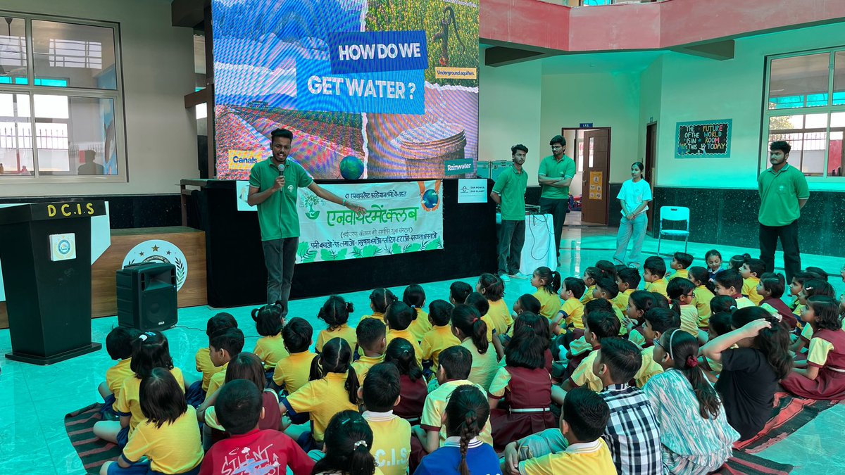 enclubmrt's tweet photo. क्लब ने #मेरठ के डीसी इंटरनेश्नल स्कूल में #EarthDayDialogue आयोजित कर बच्चों को पृथ्वी के बेहतर भविष्य हेतु #जल की प्रत्येक बूंद बचाने के लिए जागरूक किया। छात्रों को दैनिक गतिविधियों में #प्रकृति अनुकूल जीवनशैली अपनाने हेतु प्रेरित किया गया। #पानी_की_बात #EarthDay2026
@EarthDay https://t.co/OdsBiaJhND