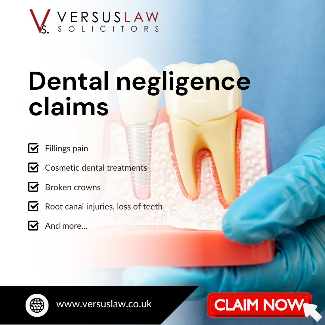 versus_law's tweet photo. Had a dental procedure go wrong? Claim compensations: https://t.co/8MSWLVMfw1 https://t.co/6HKv17fRxq