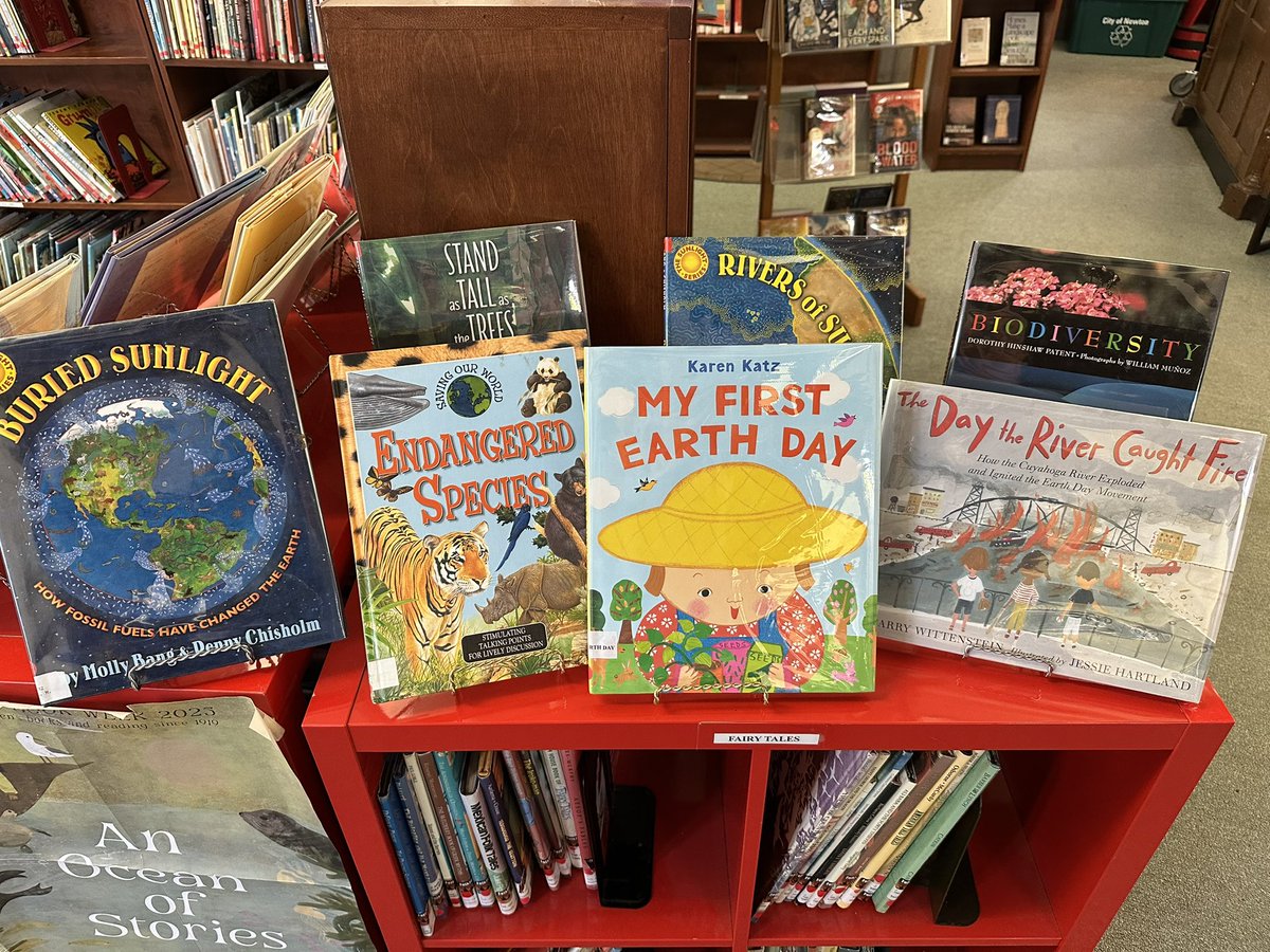 Earth Day is Wednesday. Check out our display of books in the children’s section! 🌎