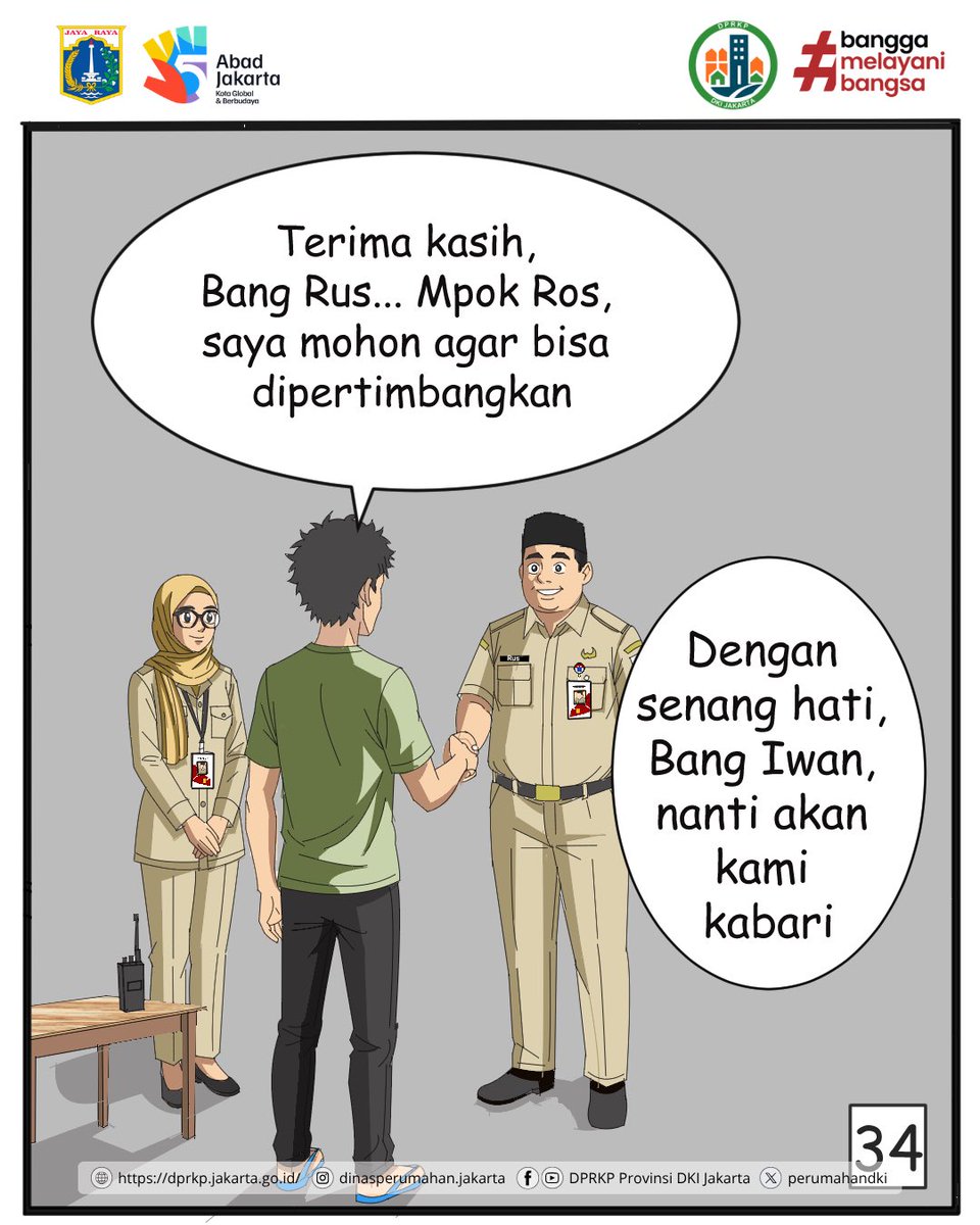perumahandki's tweet image. #DPRKP #DinasPerumahan #PemprovDKI #DKIJakarta #KomikBangRus #JakartaKotaGlobal #LimaAbadJakarta #JagaJakarta