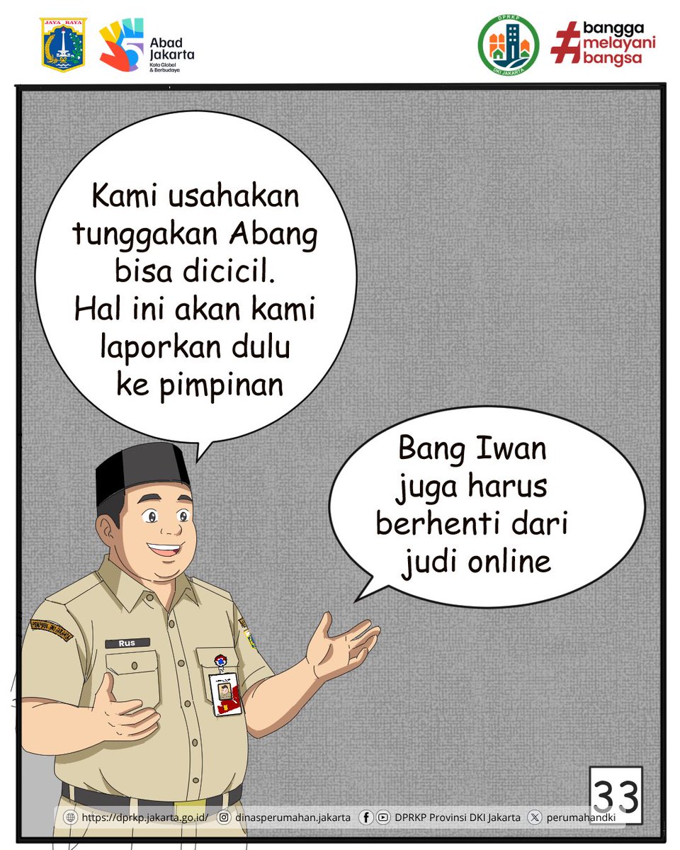 perumahandki's tweet image. #DPRKP #DinasPerumahan #PemprovDKI #DKIJakarta #KomikBangRus #JakartaKotaGlobal #LimaAbadJakarta #JagaJakarta