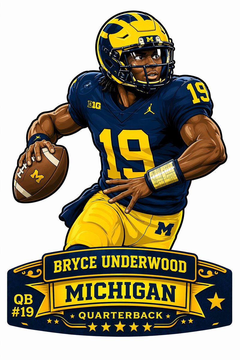 JoeReynoldsAH2's tweet photo. "QB1"... Go Blue! 〽️ https://t.co/APiEfm3gf0