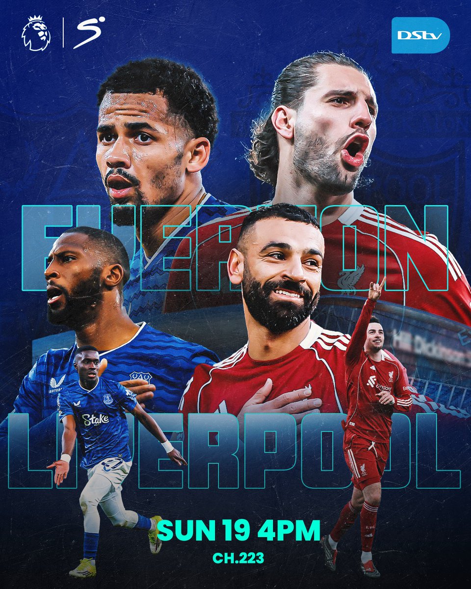 DStv_Kenya's tweet image. It's a massive Merseyside Derby showdown as #Everton takes on #Liverpool. ⚽️🔥

What are your predictions for this epic clash? Let us know in the comments🔥👇

✅ #EVELIV | SUN @ 4:00 PM | Ch.223

To Stream 📲 dstv.stream

Dial *423# or use #MyDStvApp to reconnect to