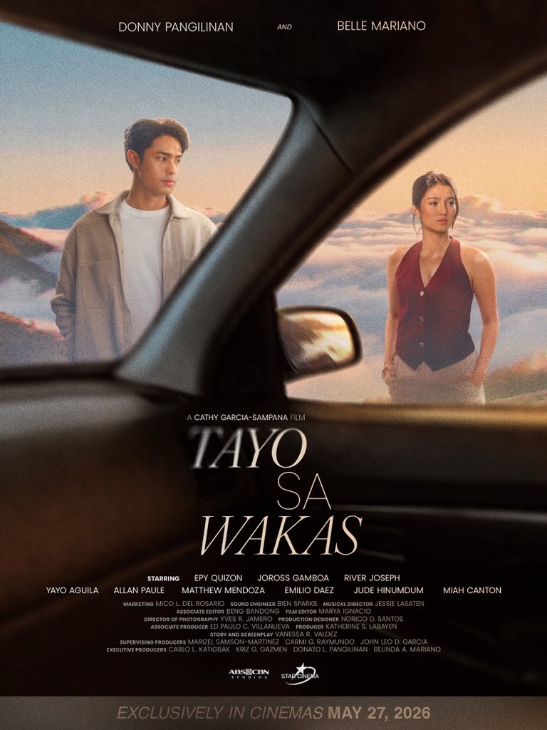 Kung saan man papunta ‘to,
pareho pa rin ba ang tinatahak ng “tayo”? 🛣️

‘Tayo Sa Wakas’ — a Cathy Garcia-Sampana film

Be among the first to watch in cinemas this May 27, 2026. 

#TayoSaWakas
#TayoSaWakasOfficialPoster