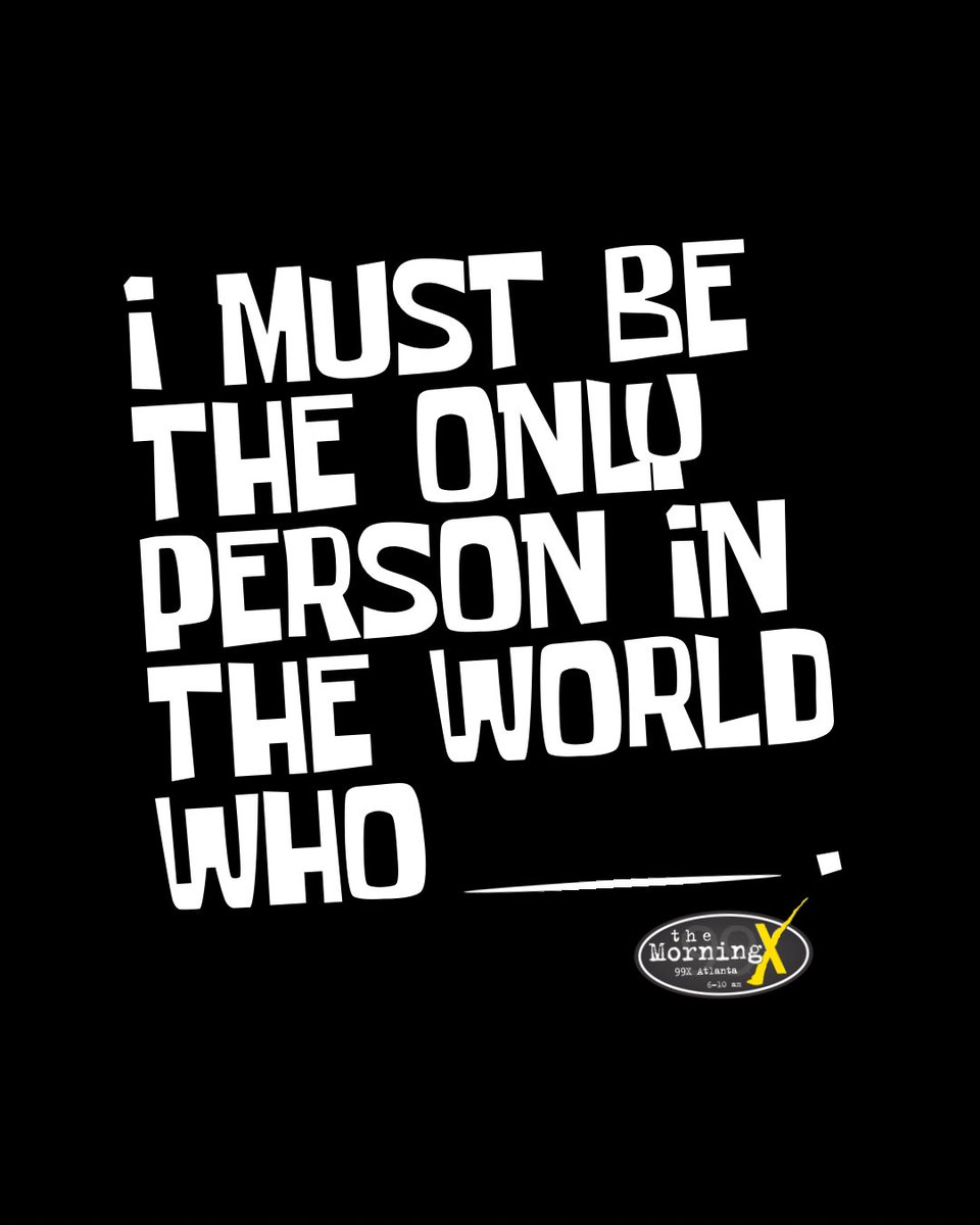 themorningxatl's tweet image. 🗣️ Morning Xers: Spoiler alert - You're probably not.  Fill in the blank and find your kindred spirits.

#only #person #share #question #altrock