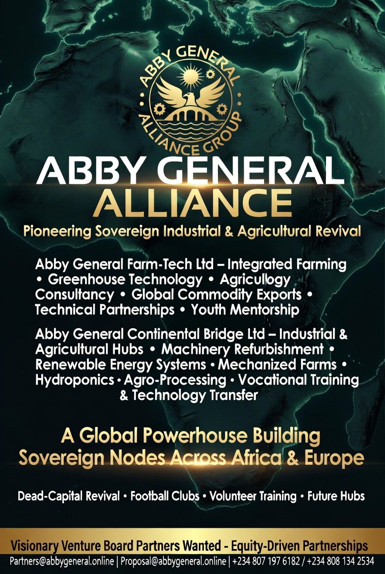 theagsstoreng's tweet image. Apply NOW as Node Contractor / Venture Board Partner
(Priority given to those already in: Malawi • Uganda • DR Congo • Tanzania • Burundi • Mozambique • Sierra Leone • Guinea • UK • Italy • Spain • Germany • Estonia)
Partners@abbygeneral.online
#startup #biz #business