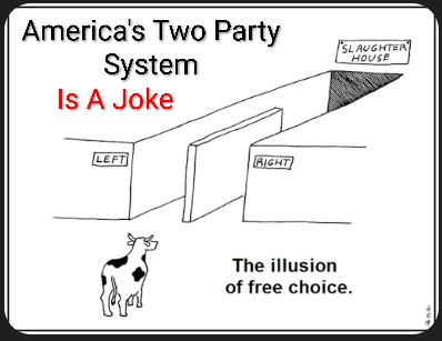 MrSpiritsRaven's tweet photo. I've Told You OVER & OVER Again: THERE Is No #TwoPartyPoliticalSystem In #AmericanPolitics 
Never Was There A #TwoPartySystem

The TWO PARTY SYSTEM is a FALSE IDEOLOGY Invented So You Would Vote For ONE Of Two PARTIES 👉🏿 BOTH OF WHICH HAVE THE SAME POLITICAL AGENDA. 👈🏿
👇🏿👇🏿👇🏿👇🏿👇🏿👇🏿👇🏿👇🏿👇🏿
THAT Agenda Consists Of Keeping  #BillionaireOligarchs WHO ARE #OldGuard #RacistWhiteDevils💀☠️👺👿 #InControl & #InPower Of #AmericanPolitics

DemocRAT/republiKKKlan Parties DON'T EXIST.
#WakeUpAmerica