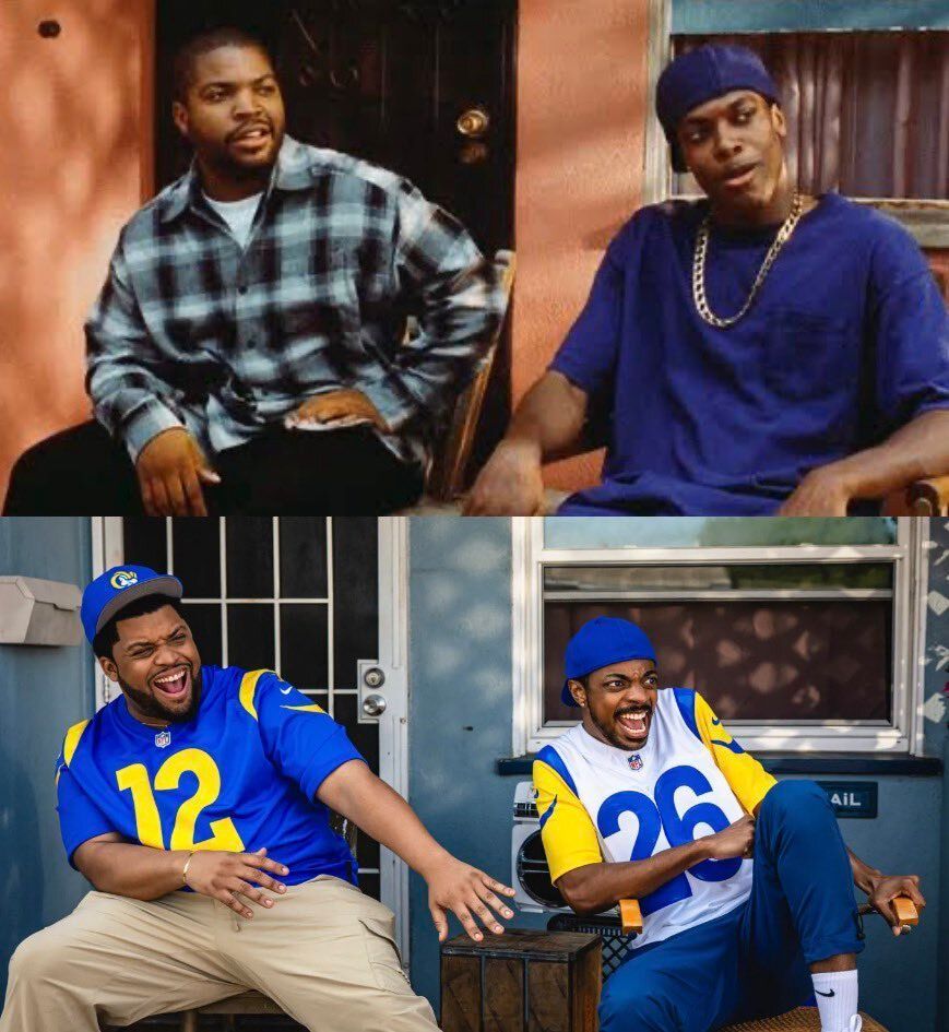 Los hijos de Ice Cube y Chris Tucker recrearon el meme de la película "Friday" (Todo en un viernes) 😂😂