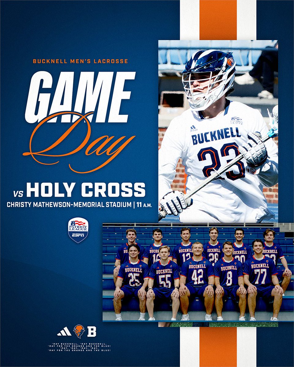 GAME DAY! It's Senior Day, and we can't wait to honor our 11 seniors before the game. We will also recognize Coach Sid Jamieson and three of our great championship teams at halftime. Not to mention it's a huge game with postseason bid on the line. See you at Christy! #rayBucknell