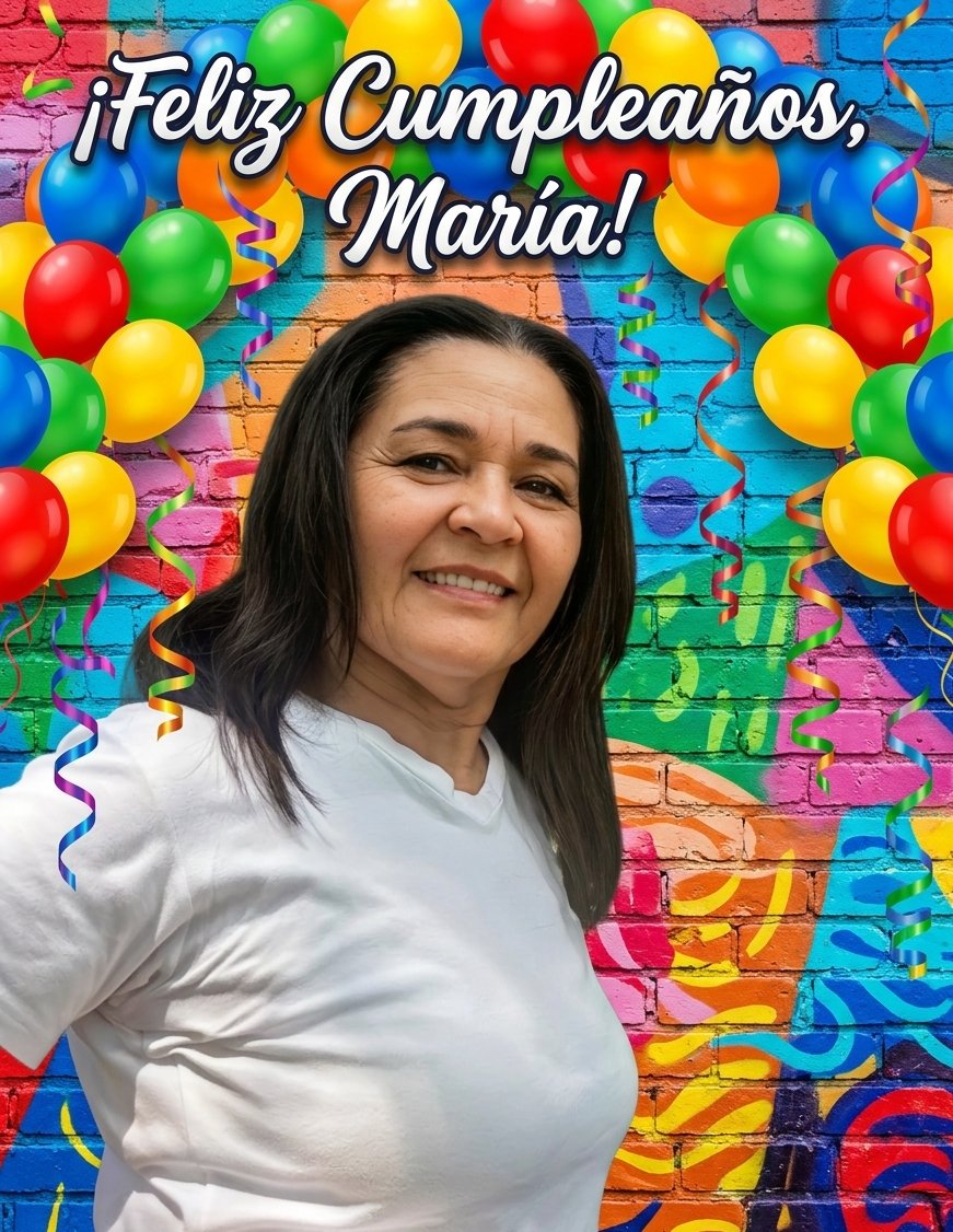 ¡Feliz cumpleaños! 
En este día tan especial, quiero desearte que Dios te bendiga y te proteja siempre. Que te conceda salud, alegría y una larga vida llena de momentos felices. Disfruta cada instante de tu día, ríe, celebra y rodéate de amor.