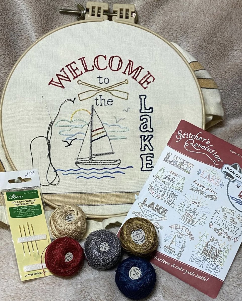 ValdaniInc's tweet image. Just adding the final stitches to an #embroidered #dunrovenhouse tea towel using amazing #Valdani perle cottons. The design is from Stitcher’s Revolution #37 Lake Life by #colonialpatterns - Upper Canada Quiltworks
uppercanadaquiltworks.com
#embroidery #teatowels