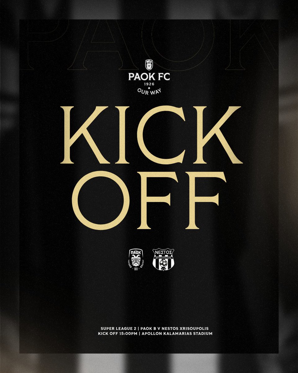 PAOK_FC's tweet image. #KickOff Ξεκίνησε το παιχνίδι στην Καλαμαριά. #PAOKBNEST #Playouts #SL2