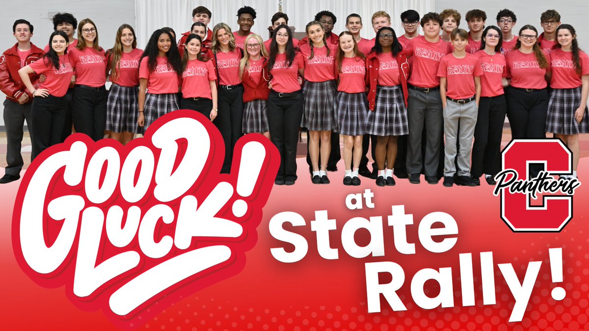 CHS_NI's tweet photo. Good luck to our Rally students who will be competing at the State level today!!
#CatholicHighNewIberia https://t.co/Rtvmu6OGfl
