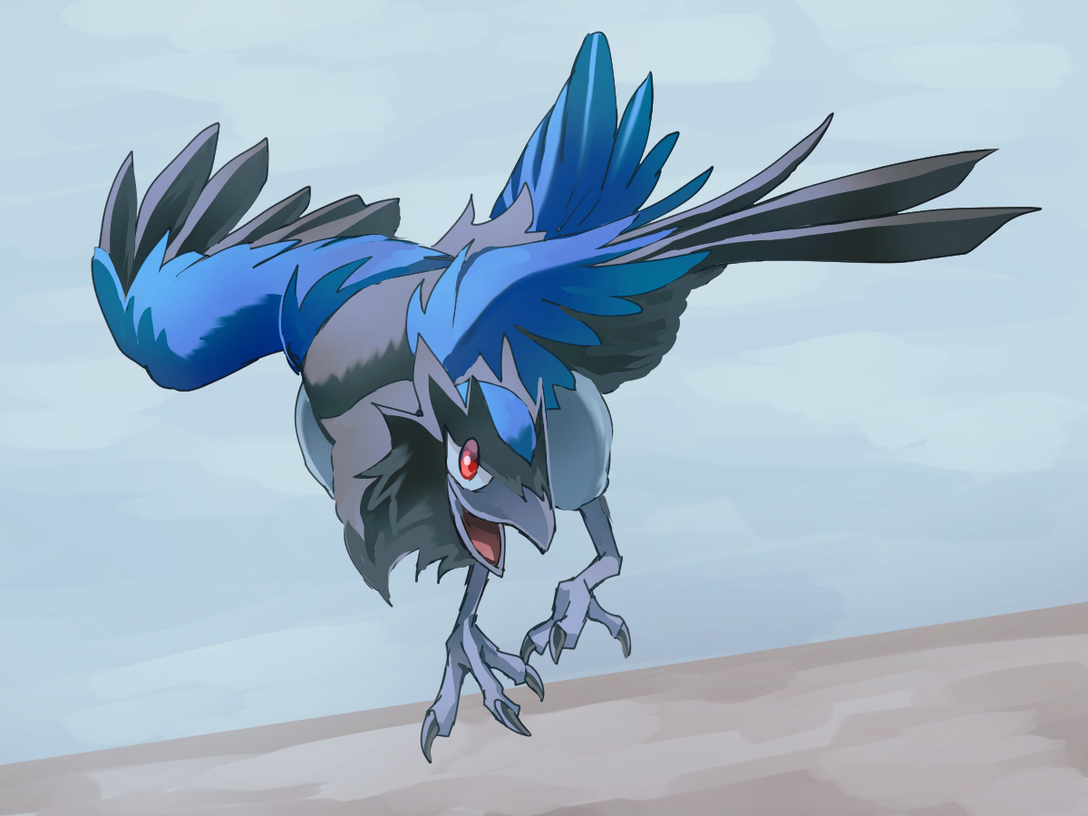 アオガラスさん #ポケモン版深夜の真剣お絵描き60分一本勝負