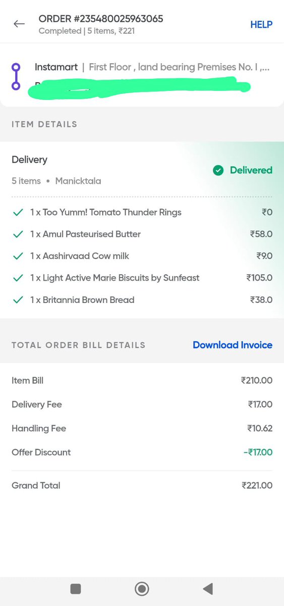 Ur_Dr_Ayush's tweet image. SCAM ⚠️ @SwiggyCares @instamart_it 

Pls REtweet &amp;amp; be aware

Food items seal broken, PURPOSELY CONTAMINATED, consumed &amp;amp; then delivered. 
Acc to support - No Return/Refund. Closes tickets.

IF YOU WANT TO SAFEGUARD YOUR HEALTH
Keep trending #BoycottSWIGGY
Don't order from Swiggy.