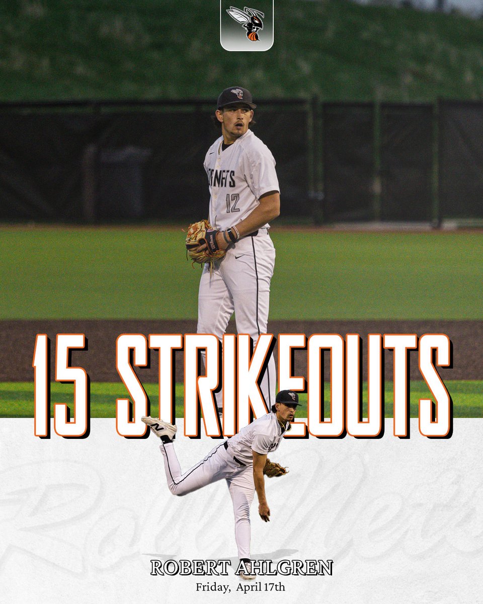 kzoobaseball's tweet image. Single Game Strikeout King 👑

In the second game of yesterday’s doubleheader, Robert Ahlgren made history racking up 15 strikeouts and breaking a record that stood for 25 years. 🐝⚾️

#d3baseball