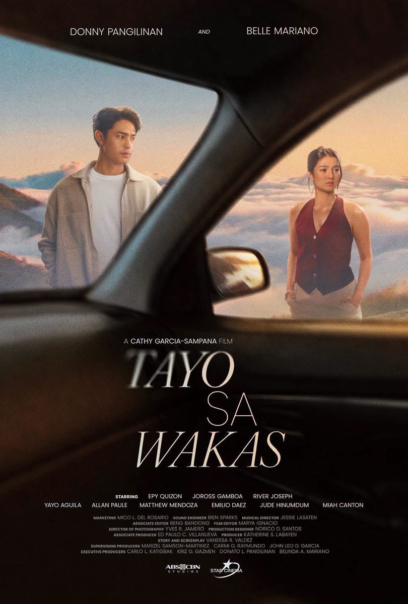 Sa dulo ng lahat… saan ba talaga tayo pupunta? 🚥

“Tayo sa Wakas” — directed by Cathy Garcia, brings to life a deeply moving journey of two hearts finding their way through the end.

Showing in cinemas this May 27. 🎬✨
The official poster of “Tayo Sa Wakas” 💕

SIMULA NG WAKAS