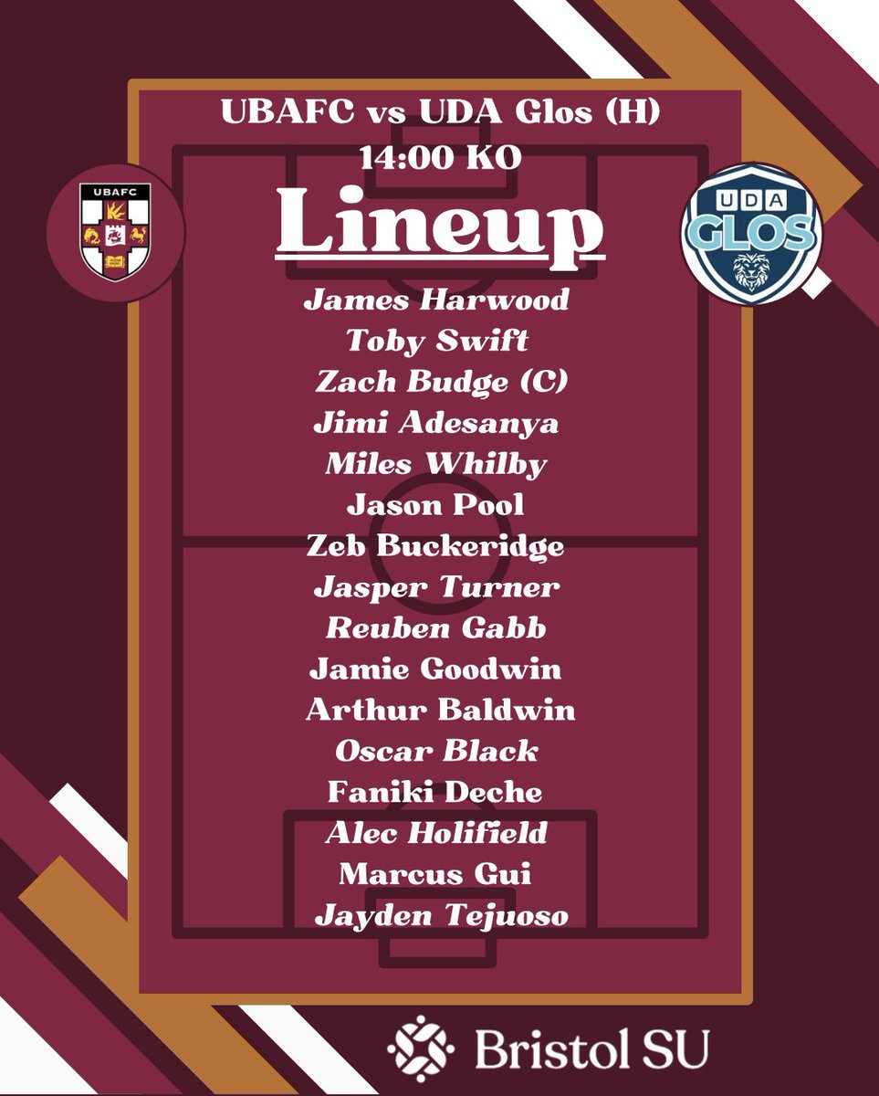 ubafcofficial's tweet photo. 𝙏𝙚𝙖𝙢 𝙉𝙚𝙬𝙨 📋

The squad looking to wrap up the league title 👀 

#ubafc https://t.co/jb246XQIVm