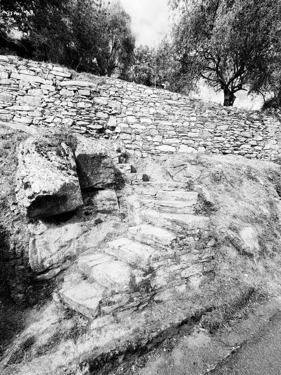 Alonein43672278's tweet image. #photography #blackandwhite #steps #stones #wall