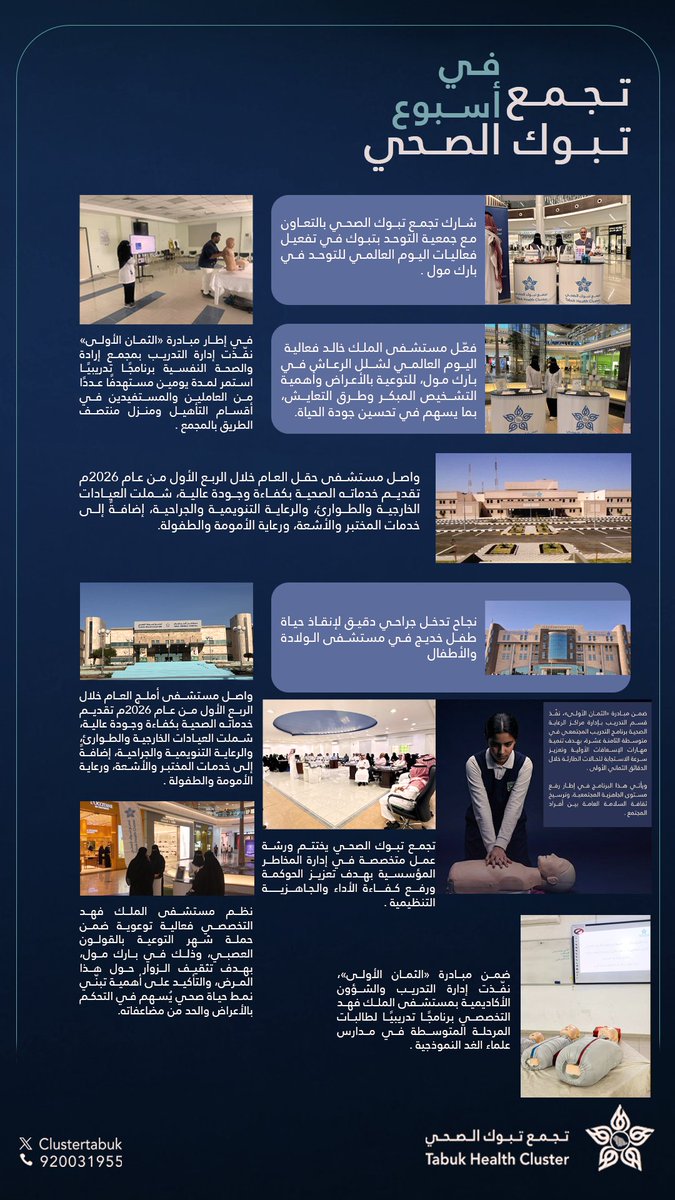 أخبار #تجمع_تبوك_الصحي في #إسبوع