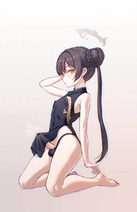 キサキの某非公式フィギュアを見て衝動的にラク描いちゃってたヤツ
無理やりキサキコスを強要されたけど満更でもない◯君みたいな感じかァ…? 