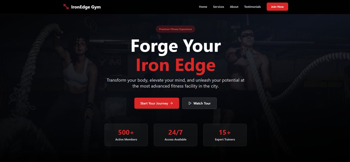 Kristupas_Dev's tweet image. Built this modern gym website 🏋️ Clean design, mobile friendly, fast delivery. Need a website for your business? DM me! Websites from €80 👇 [fiverr.com/s/jjYQj8m] #WebDesign #Freelance #ForHire
