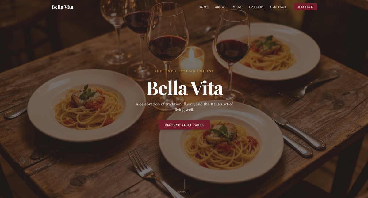 Kristupas_Dev's tweet image. Built this premium restaurant website 🍽️ Full menu, reservations &amp;amp; stunning design. Need something like this? DM me! Websites from €80 👇 [fiverr.com/s/BR7zRpz] #WebDesign #Freelance #ForHire