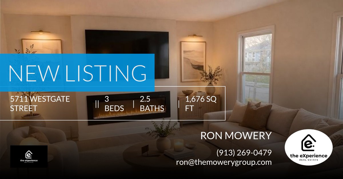 ronmowery's tweet photo. 📍 New Listing 📍 Take a look at this fantastic new property that just hit the market located at 5711 Westgate Street in Shawnee. Reach out here or at (913) 269-0479 for more information https://t.co/LqfJA3X72C https://t.co/StkOHtFJp0