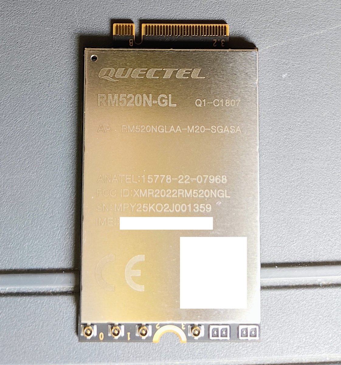 jgalode61's tweet image. Enfin j'ai reçu le module #Quectel RM520N-GL RM520NGLAA-M20-SGASA #4G #5G