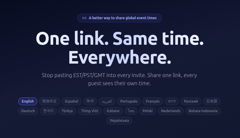 Crypto_Traveler's tweet photo. .
Launching worldwide — TimeLinks fixes timezone issues - https://t.co/cFKopGa665

👉 One link. Same time. Everywhere.

Crypto doesn’t sleep.

Your scheduling shouldn’t break.

#Crypto #TimeZones #Eth #Solana #NFT https://t.co/i1oxLDwR2v