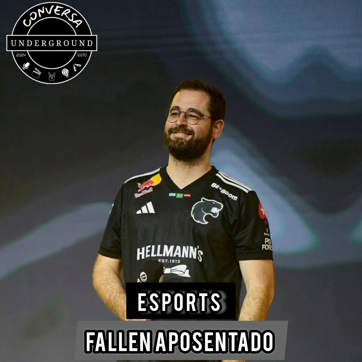 convunderground's tweet image. Fim de uma era: FalleN anunciou aposentadoria do Counter-Strike para o fim de 2026. Bicampeão de Major e lenda do CS brasileiro, fará seu último torneio no Brasil no IEM Rio.

📸Esporte News Mundo 

#FalleN #counterstrike #Esports #furiacs #iemrio
