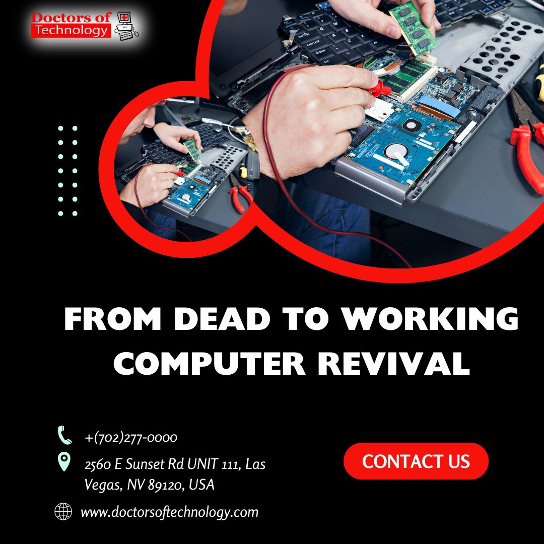 DoctorsofTech's tweet image. From dead 💀 to working 💻 — we bring computers back to life!

Fast, reliable repairs by Doctors of Technology in Las Vegas.

Call (702)277-0000
#ComputerRepair #LaptopRepair #TechFix #LasVegasTech #DoctorsOfTechnology